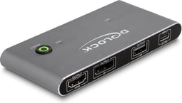 DeLOCK 11485 KVM-switch Antraciet