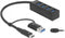 DeLOCK 63828 interface hub USB 3.2 Gen 1 (3.1 Gen 1) Type-A + Type-C 5000 Mbit/s Zwart