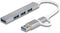 DeLOCK 64214 interface hub USB 3.2 Gen 1 (3.1 Gen 1) Type-A + Type-C 5000 Mbit/s Zilver