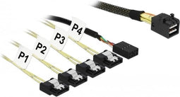 DeLOCK 85732 Serial Attached SCSI (SAS)-kabel 1 m Black / Green