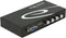 Delock 87635 VGA-switch 4 poorten Bidirectioneel bruikbaar, Met metalen behuizing 1920 x 1440 Pixel