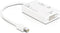 Delock - Adapter DP mini-St - DP-HDMI-DVI29 white