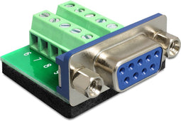 Delock - Adapter Sub-D 9 Pin Buchse - Terminalblock 10 Pin