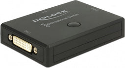 DeLOCK bi-directionele DVI schakelaar 2 naar 1 (4K 30Hz)