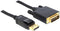 Delock - DisplayPort naar DVI Beeldscherm Kabel - zwart - 3 meter