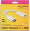 Delock - DisplayPort naar HDMI Beeldscherm Adapter - wit