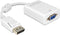 Delock - DisplayPort naar VGA Beeldscherm Adapter - wit