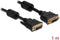 Delock - DVI-I Beeldscherm Verlengkabel - 1 m - Zwart