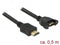 DeLOCK HDMI (m) - HDMI (v) inbouw adapter - versie 1.4 (4K 30Hz) - 0,50 meter