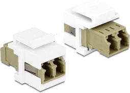 Delock Keystone module LC Duplex female > female Multimode