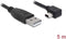 Delock - Mini USB 2.0 Kabel - Zwart - 5 meter