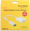 DeLOCK premium DisplayPort naar DVI actieve adapter - DP1.2 (1920 x 1200) / wit - 0,20 meter