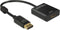 DeLOCK premium DisplayPort naar HDMI actieve adapter - DP 1.2 / HDMI 1.4 (4K 30Hz) / zwart - 0,20 meter