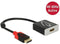 DeLOCK premium DisplayPort naar HDMI actieve adapter - DP 1.2 / HDMI 2.0 (4K 60Hz) / zwart - 0,20 meter