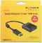 DeLOCK premium DisplayPort naar HDMI actieve adapter - DP 1.2 / HDMI 1.4 (4K 30Hz) / zwart - 0,20 meter