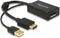 DeLOCK premium HDMI naar DisplayPort actieve adapter - HDMI 1.4 / DP 1.2 (4K 30Hz) / zwart - 0,20 meter