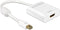 DeLOCK premium Mini DisplayPort naar HDMI actieve adapter - DP 1.2 / HDMI 1.4 (4K 30Hz) / wit - 0,20 meter
