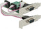 DeLOCK seriële RS232 PCI-Express kaart met 2 9-pins SUB-D poort en Low Profile brackets