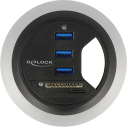 DeLOCK Tisch-Hub 3 Port USB3.0 + SD