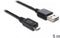 Delock - USB 2.0 A Male naar USB 2.0 Micro Male - 5 m