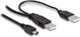 Delock USB 2.0 A Male naar USB 2.0 Mini Male - 1 m