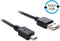 Delock - USB 2.0 A Male naar USB 2.0 Mini Male - 3 m