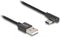 Delock USB 2.0 Cable Type-A male to USB Type-C™ male angled 1 m black