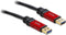 Delock - USB 3.0 kabel - Zwart - 3 meter
