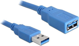 Delock - USB 3.0 Verlengkabel - Blauw - 5 meter