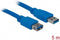 Delock - USB 3.0 Verlengkabel - Blauw - 5 meter