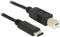 Delock - USB-C Male naar USB 2.0 B Male - 1 m