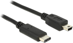 Delock - USB-C Male naar USB 2.0 Mini Male - 1 m