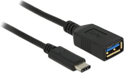 Delock - USB-C Male naar USB 3.0 A Female - 0.15 m