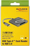 DeLOCK USB Cardreader met USB-C connector en 1 kaartsleuf - voor XQD - USB3.0