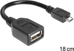 DeLOCK USB micro-B - USB 2.0-A, 0.18m