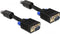 Delock - VGA Beeldscherm kabel - zwart - 3 meter