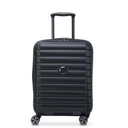 Delsey suitcase SHADOW 5.0 55 cm SLIM 4 DOUBLE WHEEL CABIN TROLLEY SUITCASE BLACK