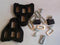 Delta Schoenplaatjes Set Look Zwart 2 Stuks
