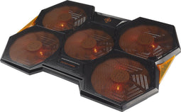 Deltaco GAM-072 Laptopkoeler met 5 Ventilatoren - tot 17,3 inch - Zwart/Oranje