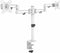Deltaco GAM-117-W Monitor Arm - 2 Schermen - Bureausteun - 17-32 inch - Wit