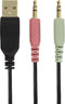 Deltaco Gaming DH210 Stereo Gaming Headset, 2 x 3.5 mm, LED Light, 40 mm drivers