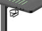 Deltaco Gaming DT420 RGB gaming tafel, gaming desk met gehard glas tafelblad en RGB verlichting, kabelmanagement, drinkbeker en hoofdtelefoon houder, zwart
