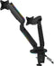 Deltaco Gaming Premium RGB Dual Monitor Arm, voor 17'-32' monitoren, max 18kg, past op curved monitoren, zwart