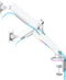 Deltaco Gaming White Line WA96 Premium RGB Dual Monitor Arm, voor 17'-32' monitoren, max 18kg, past op curved monitoren, wit