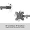 Deltaco Monitor Arm - 2 Schermen – Bureau standaard - 13-32 inch – Zwart
