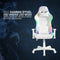Deltaco WCH90 Gamestoel - Ergonomisch - RGB - Nek- en Rugkussen - Wit