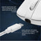 Deltaco White Line WM90 - Gaming Muis - Draadloos - RGB Verlichting - USB-ontvanger - Wit