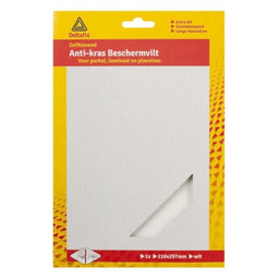 Deltafix Anti-krasvilt - 1x A4 knipvel - wit - 210 x 297 mm - rechthoek - zelfklevend - beschermvilt