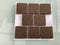 Deltafix Anti-krasvilt - 8x - bruin - 25 x 25 mm - vierkant - zelfklevend - meubel beschermvilt