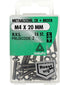 Deltafix. Bout met. MOER M4 x 20 mm. lang. Cilinderkop. R.V.S.-A2. 15 Stuks Metaal schroeven.